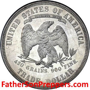 image of silver dollar for bartering after shtf